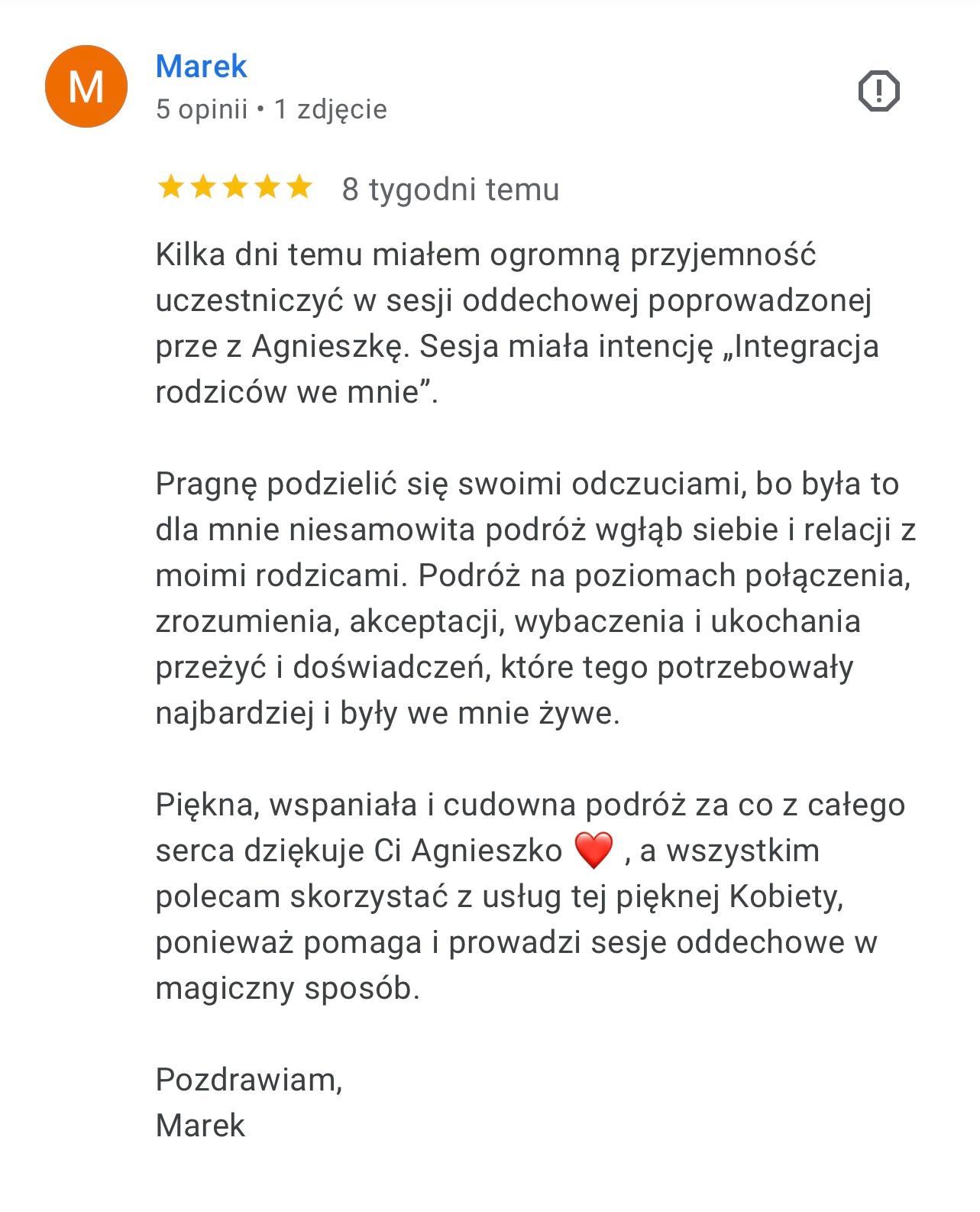 Opinia uczestniczki programu Weź Oddech i Zmień Wszystko