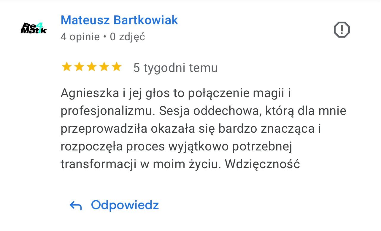 Opinia uczestniczki programu Weź Oddech i Zmień Wszystko
