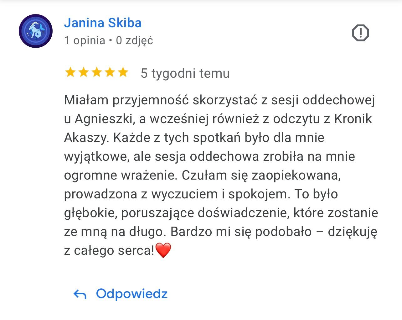 Opinia uczestniczki programu Weź Oddech i Zmień Wszystko